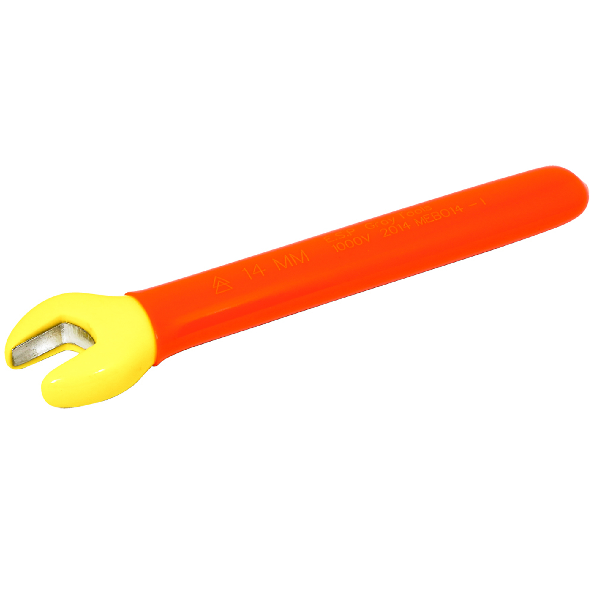 Gray Tools, Open End Wrench 14mm, 1000V Insulated, Model# MEBO14-I